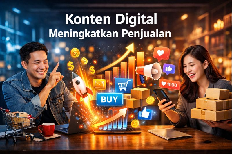 Konten Digital Meningkatkan Penjualan